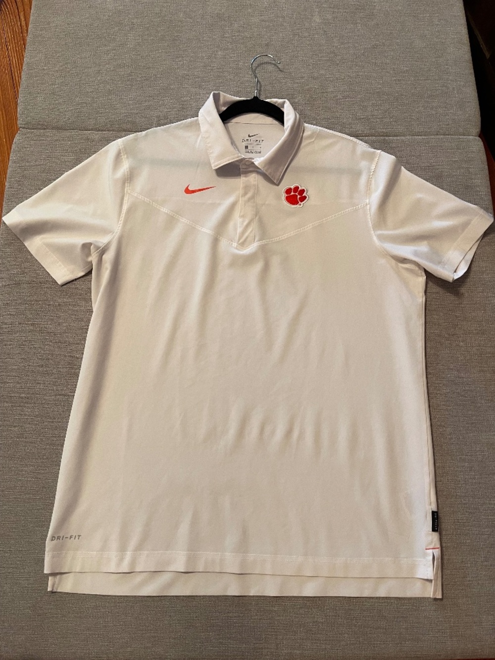 Clemson Tigers Nike Dri-FIT Short Sleeve Polo - Team Issue - Men's L